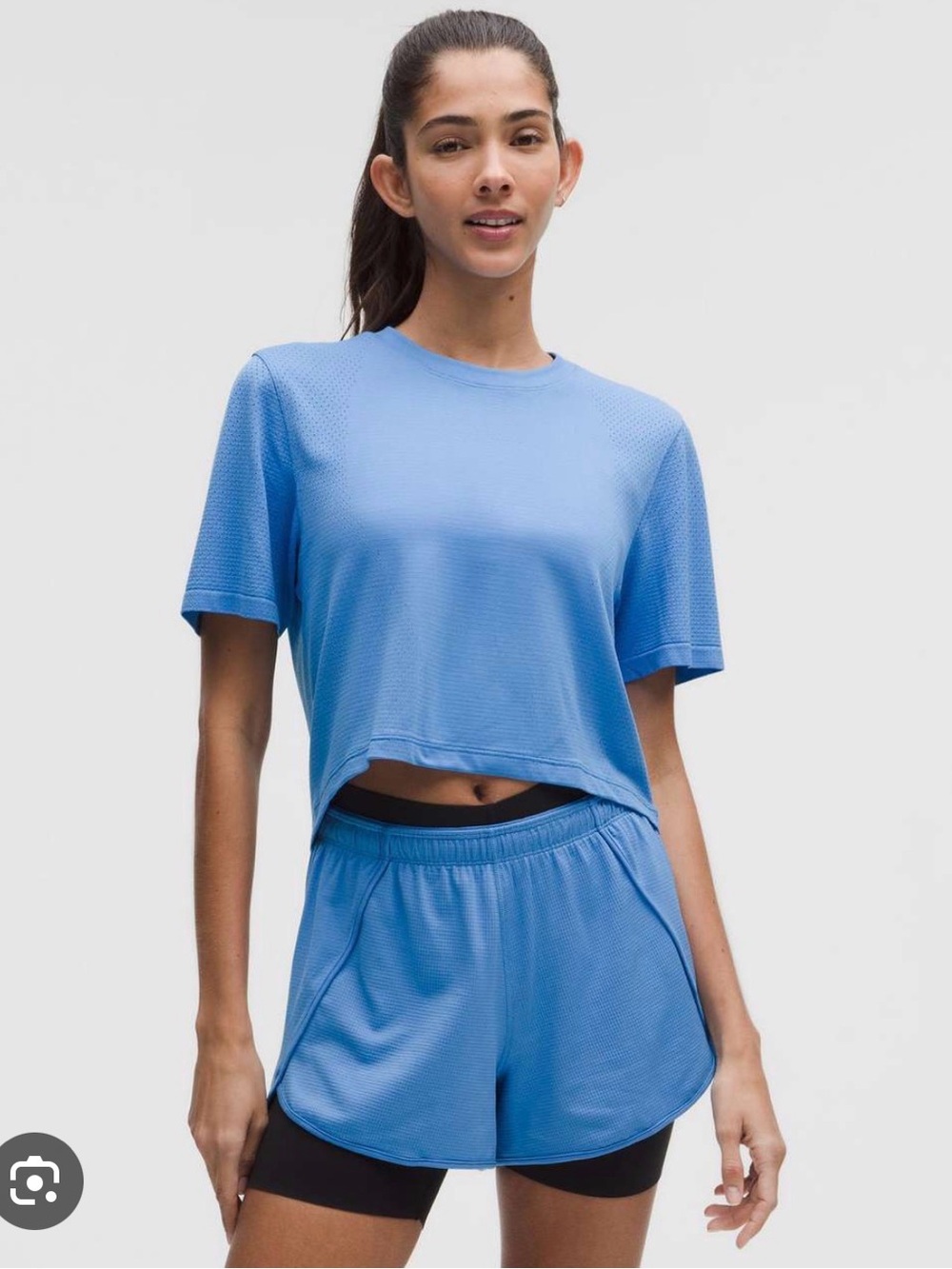 Lululemon Swiftly Tech High Low Cropped Short Sleeve Tee Shirt